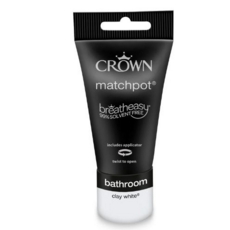 CROWN EASYCLEAN BATHROOM CLAY WHITE SHEEN 40ML